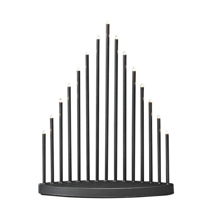 Ljusstake 15 LED Antracit Konstsmide